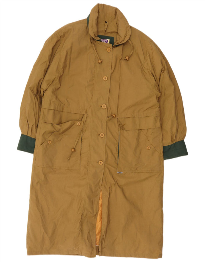 Trench coat feminino oversized Yessica EU 38 médio cáqui algodão colorblock