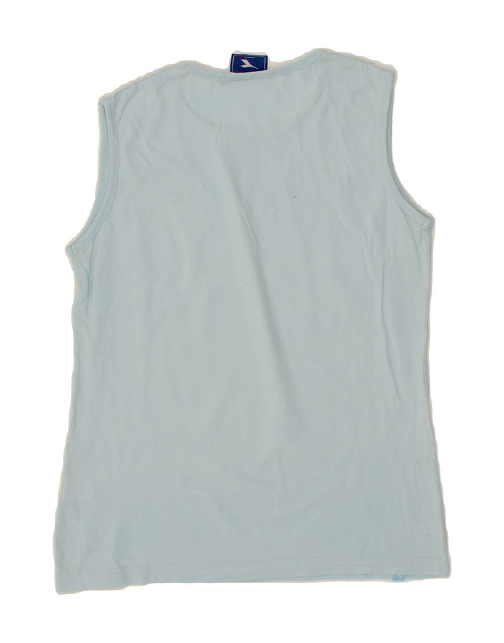DIADORA Girls Vest Top 12-13 Years Blue Cotton Vintage Diadora and Second-Hand Diadora from Messina Hembry 