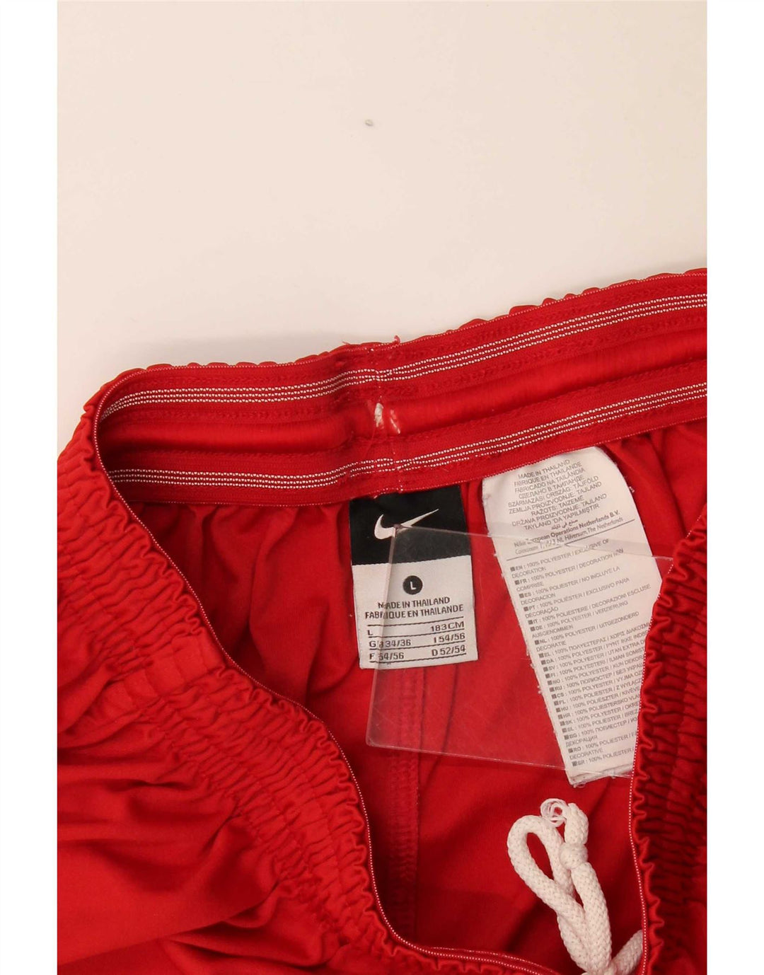 Shorts esportivos gráficos masculinos Nike UK 34/36 grande poliéster vermelho