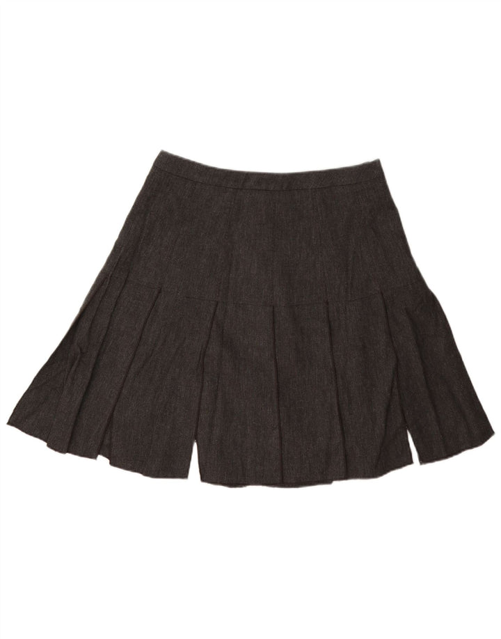 Saia feminina plissada linha A Roberto Cavalli W28 cinza médio