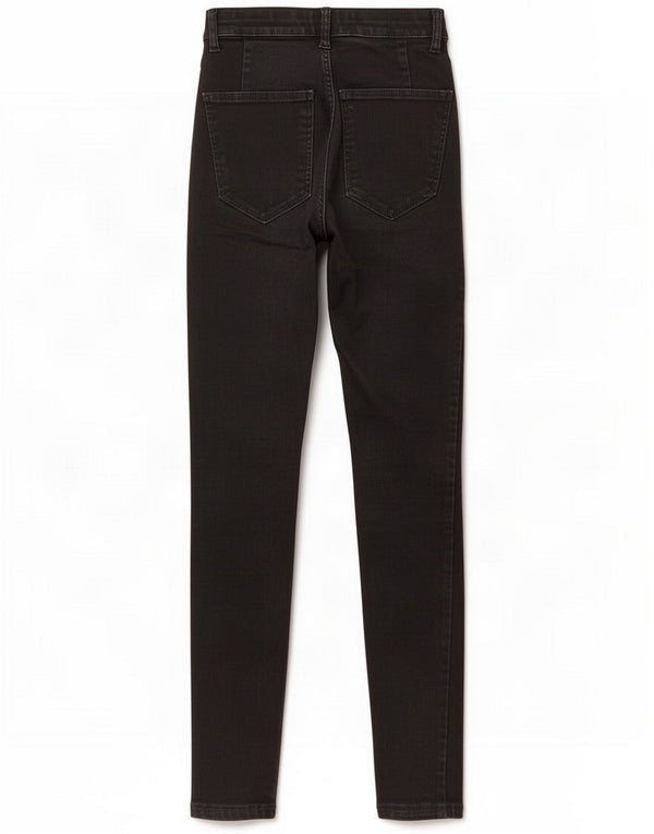 Zara Womens High Rise Skinny Jeans EU 34 2XS W24 L27 Black