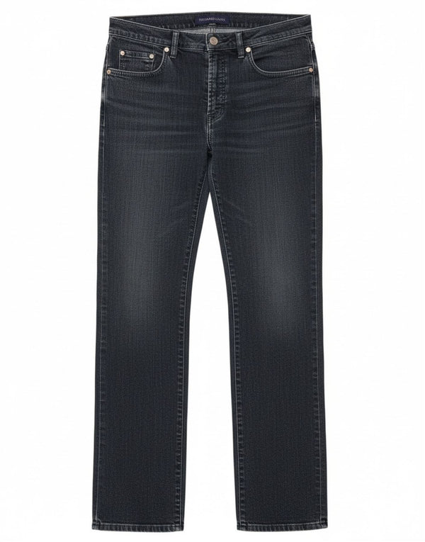 Jeans retos femininos Trussardi W28 L35 algodão azul marinho