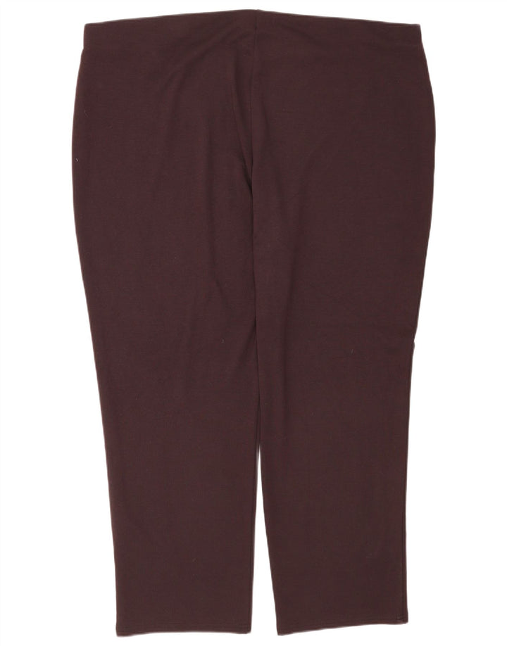 Leggings Slim Feminina Marks & Spencer Reino Unido 22 3XL Poliéster Marrom