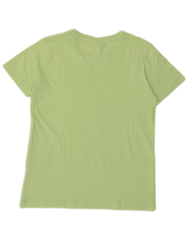 Camiseta feminina estampada Champion UK 10 algodão verde pequeno
