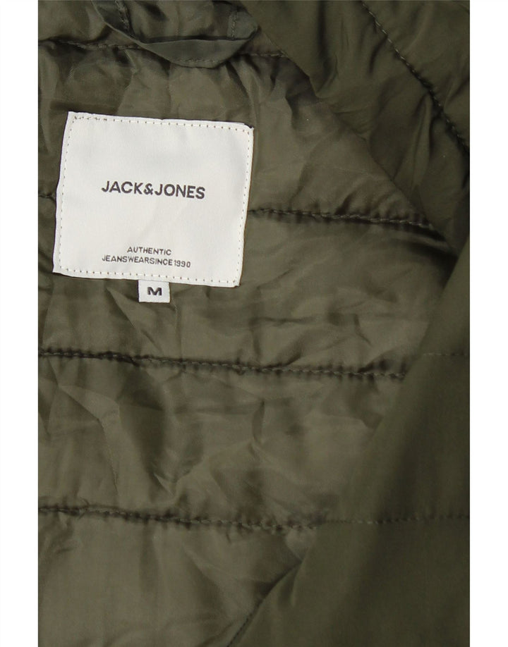 Jaqueta acolchoada masculina Jack & Jones UK 38 verde médio