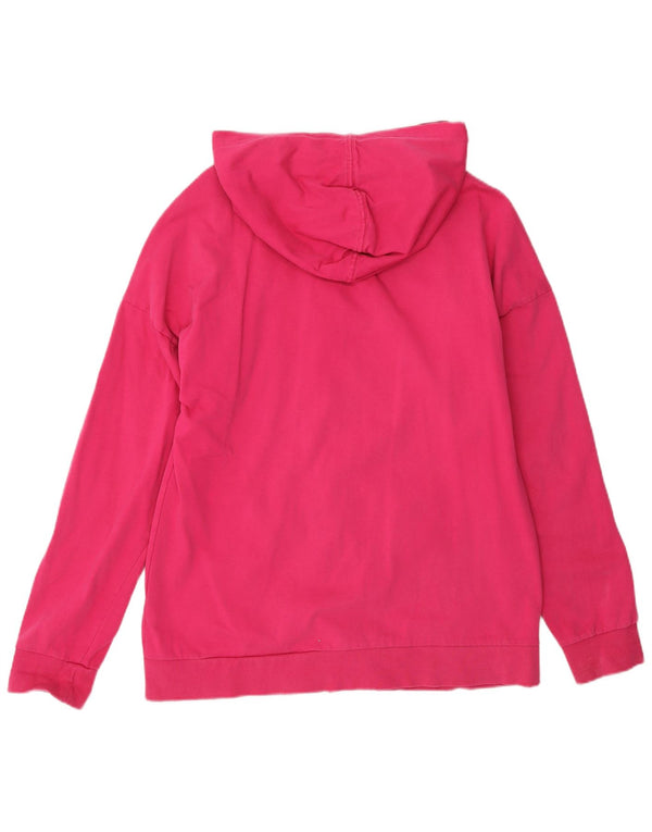 DIADORA Womens Zip Hoodie Sweater UK 16 Large Pink Cotton