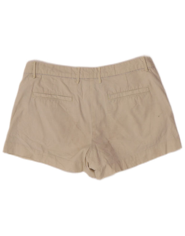 Shorts Chino Feminino Cintura Baixa Gap Reino Unido 6 XS W28 Algodão Bege
