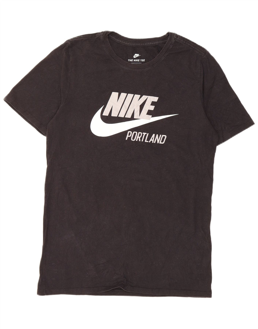 Camiseta Nike masculina gráfica top pequeno algodão preto