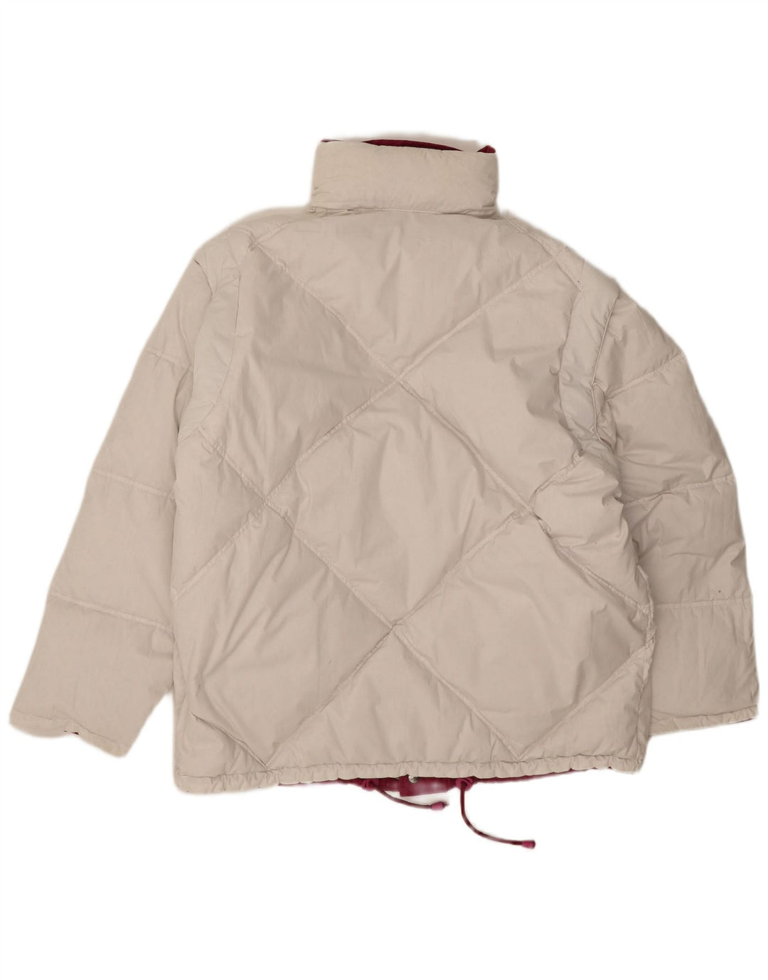 Jaqueta acolchoada masculina reversível de ajuste solto Diadora UK 38 poliéster rosa médio