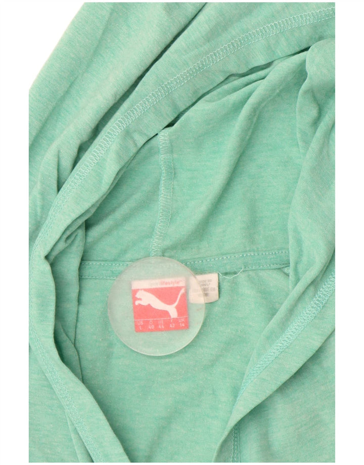 Jumper com capuz feminino PUMA UK 14 grande verde