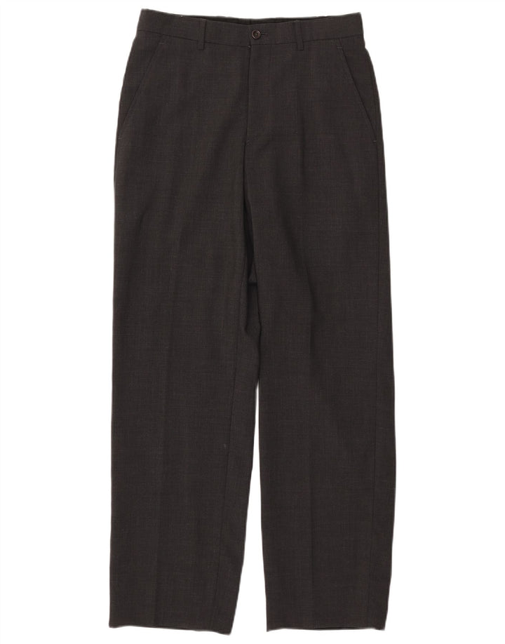 ARMANI Calça Chino Masculina Reta IT 44 XS W29 L30 Lã Cinza