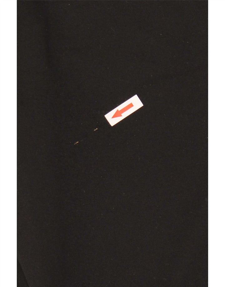 Calça de treino masculina Uhlsport com estampa gráfica pequena de poliéster preto