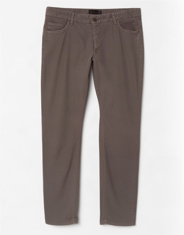 Zara Mens Slim Calça Casual EU 46 XL W36 L33 Cinza Algodão