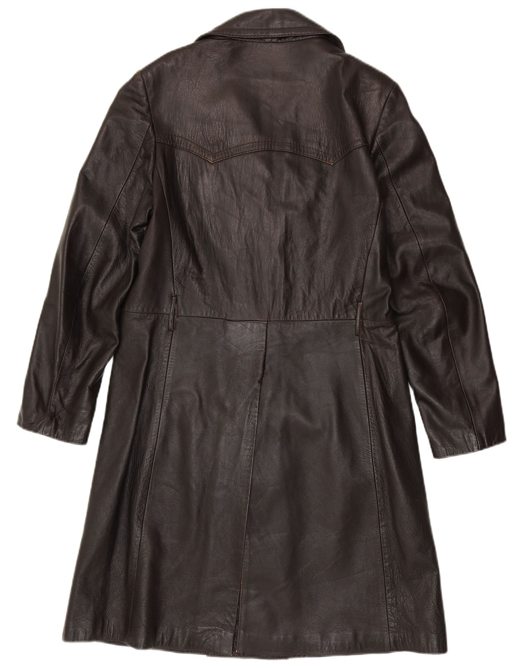 Casaco de couro masculino VINTAGE IT 50 grande couro marrom