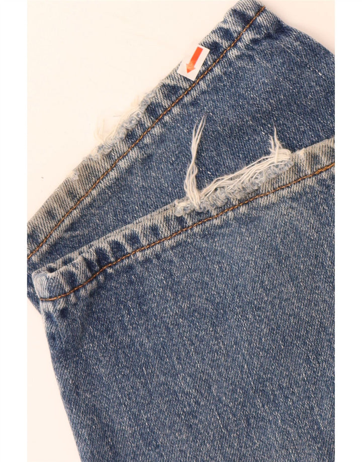 Calça Jeans Levis Feminina 550 Cintura Alta Cônica US 18 2XL W36 L29 Azul