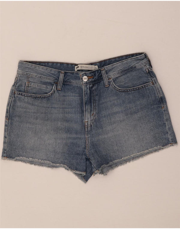 Shorts jeans feminino Levi's W32 grande algodão azul