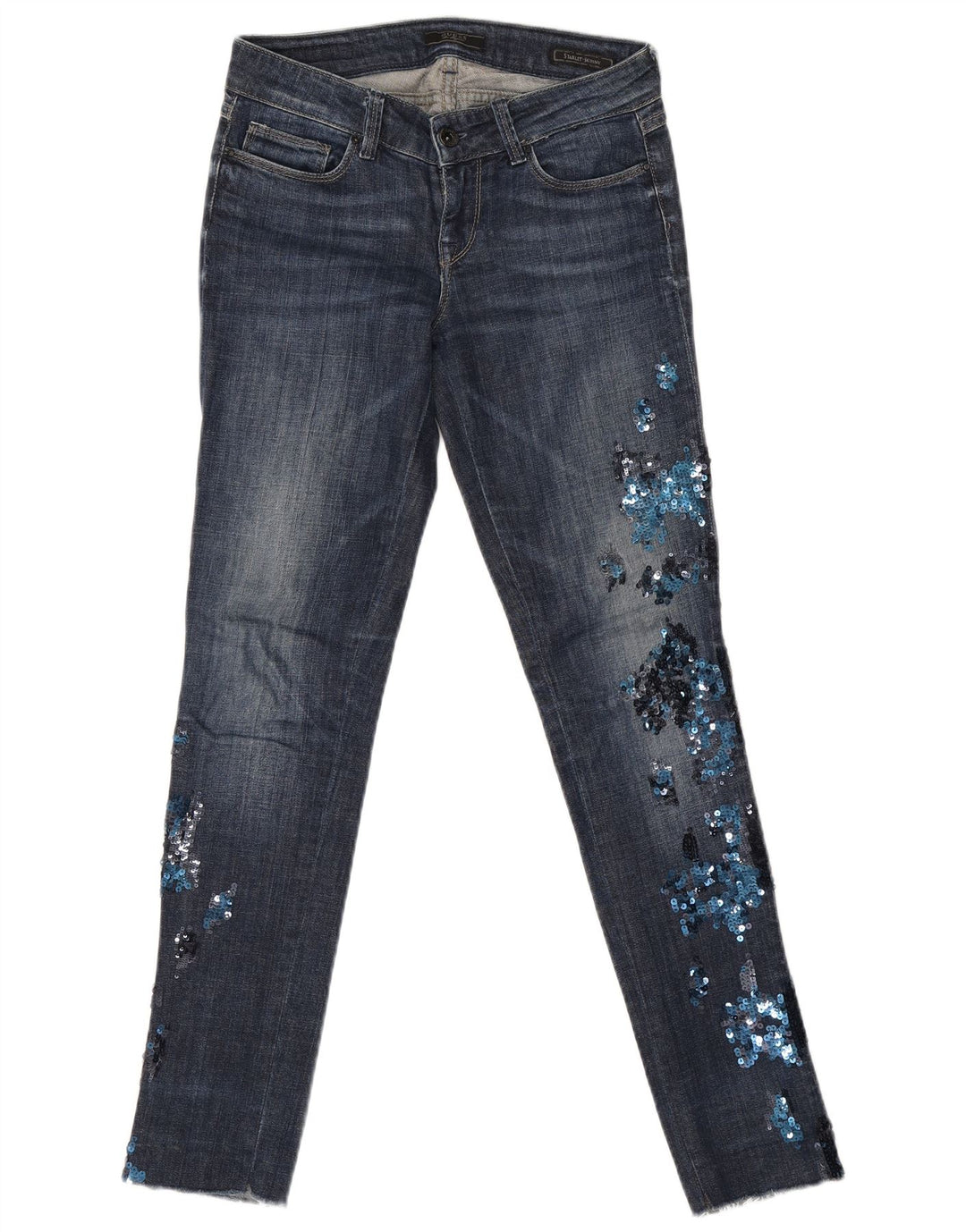 Guess Feminino Starlet Skinny Jeans W24 L30 Azul Algodão