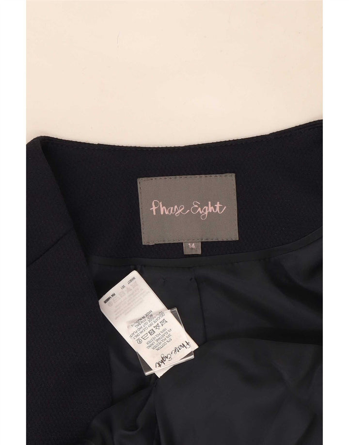Jaqueta Bolero Feminina Phase Eight Manga 3/4 Aberta Reino Unido 14 Grande Azul Marinho
