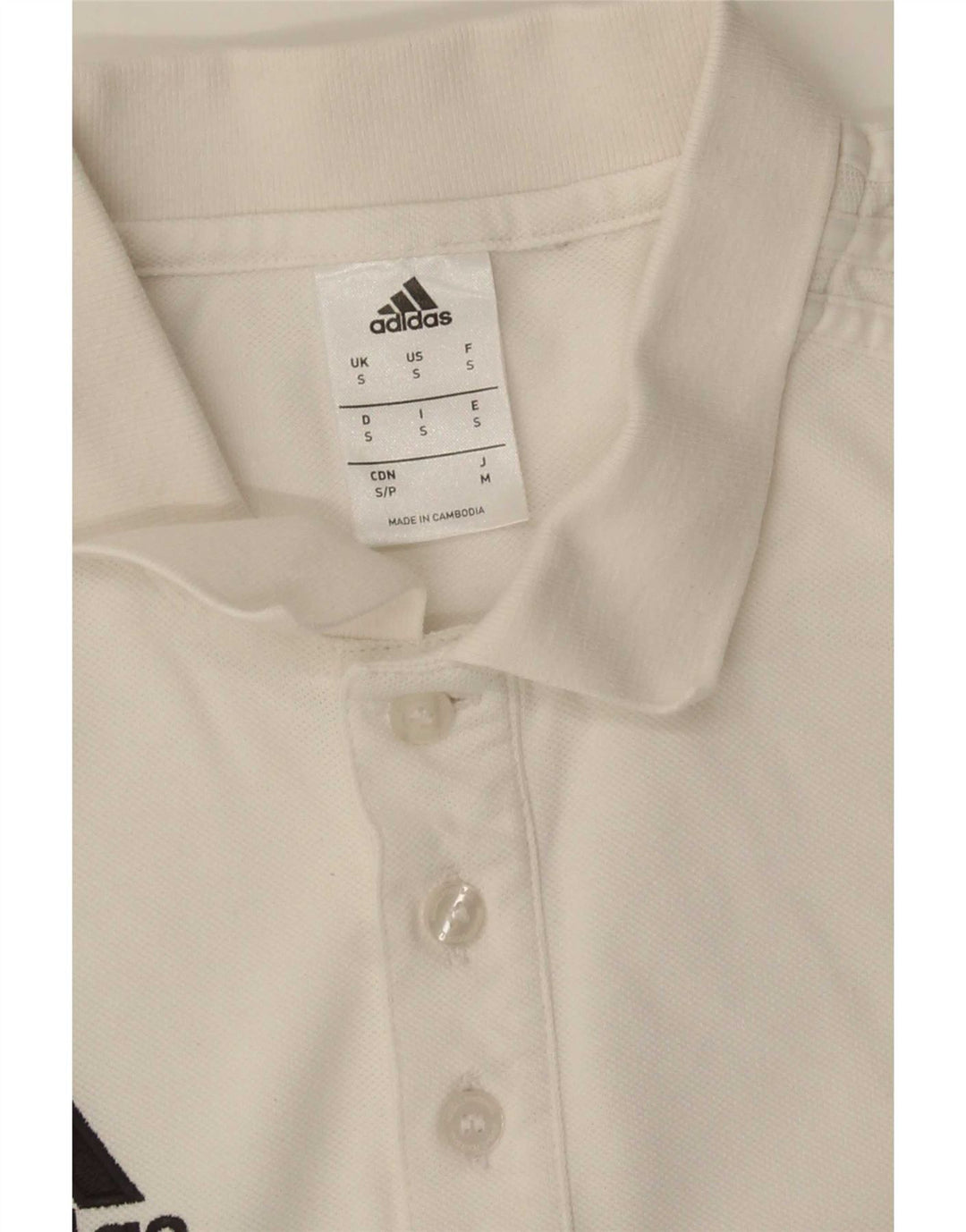 Camisa Polo Masculina Adidas Pequena Branca