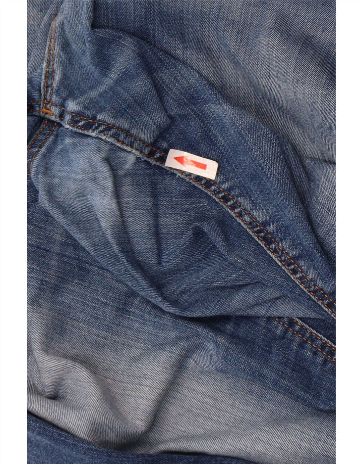 Tommy Hilfiger Masculino Slim Jeans W32 L34 Azul Algodão