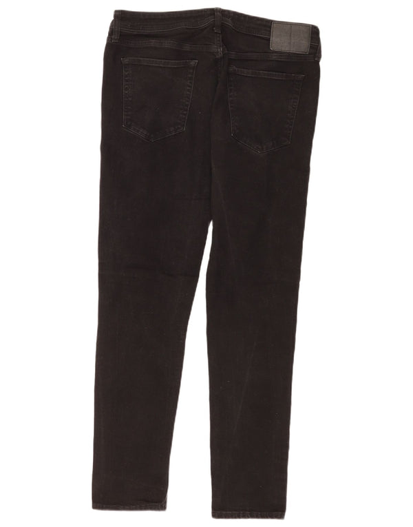 Jack & Jones Masculino Liam Skinny Jeans W34 L32 Algodão Preto