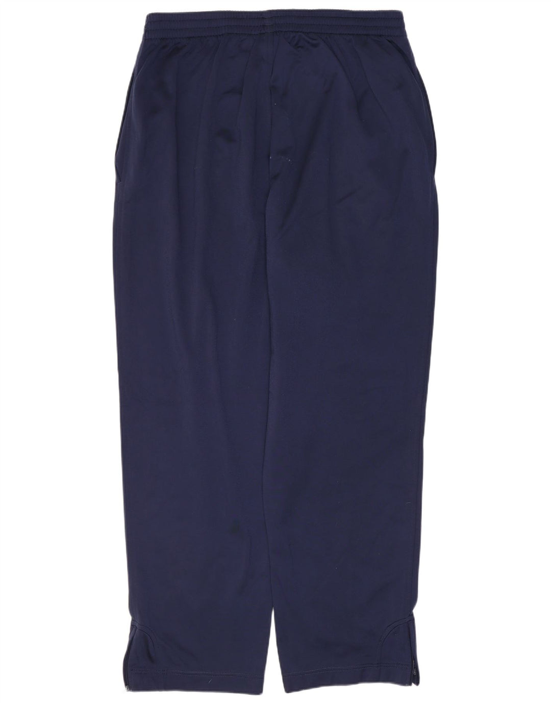 Calças de treino masculinas ADIDAS UK 42/44 grandes azul marinho poliéster