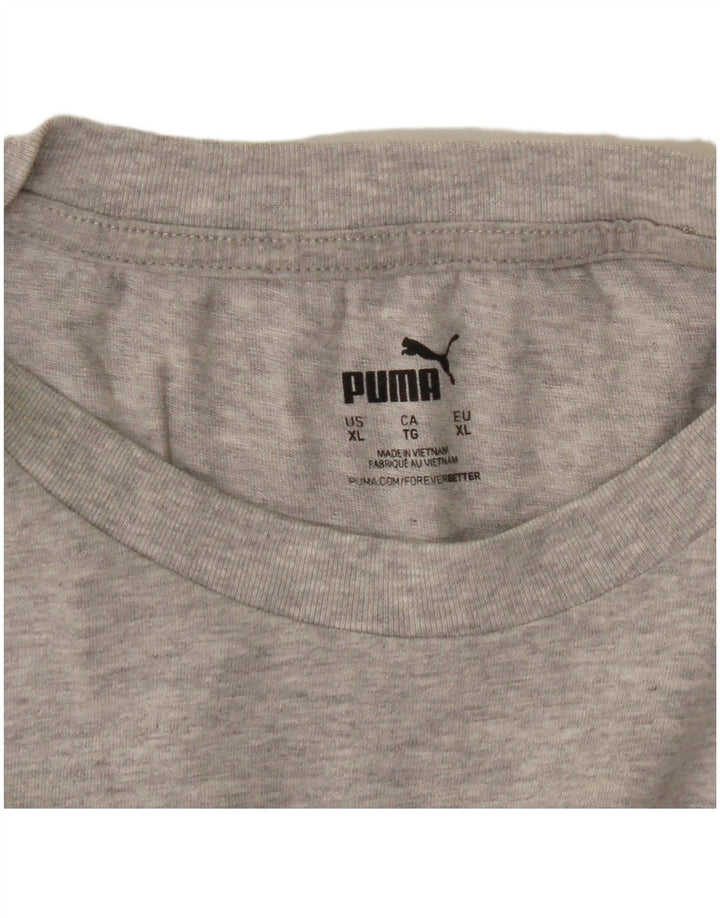 Camiseta masculina Puma Graphic Top XL cinza manchado
