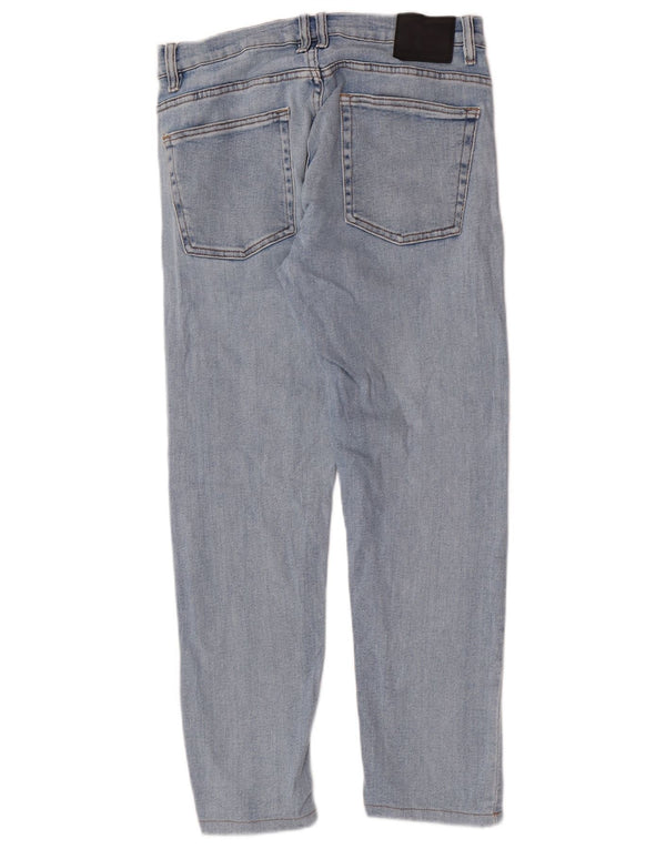 Zara Mens Slim Jeans EU 42 Grande W32 L27 Azul Algodão