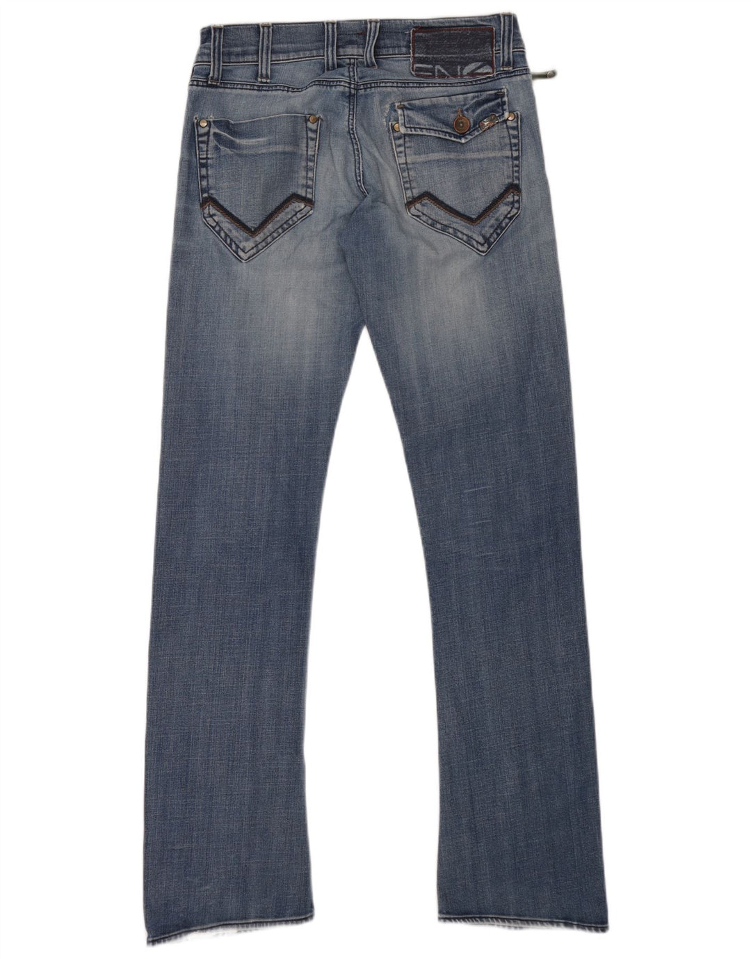 Energie Mens Bootcut Jeans W32 L34 Azul Algodão