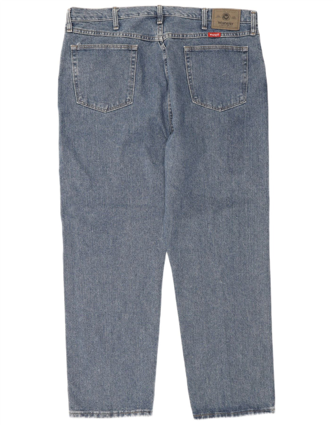 Wrangler Mens Straight Jeans W40 L30 Azul Algodão