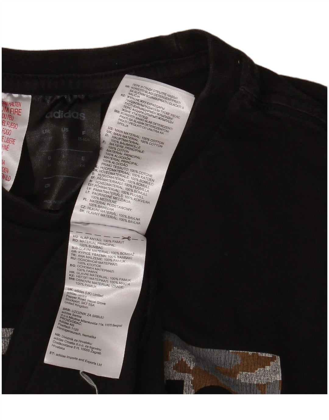 Camiseta Adidas Menino Graphic 13-14 Anos Algodão Preto