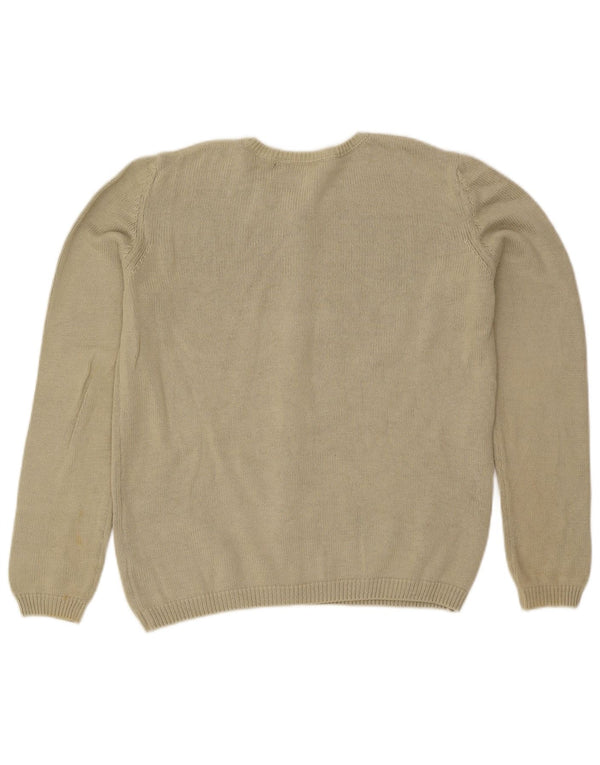 Suéter feminino Marks & Spencer St. Michael Cardigan Reino Unido 14 grande cáqui