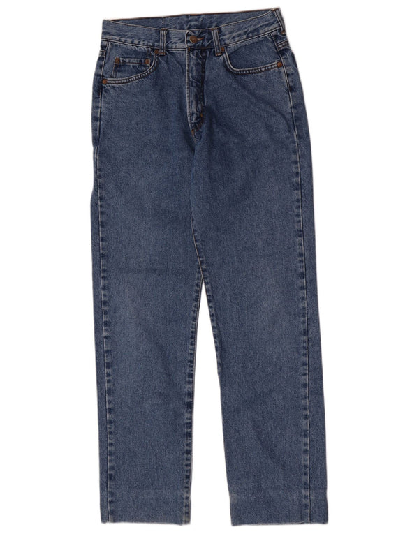 Calça jeans reta feminina Carrera W31 L30 azul algodão