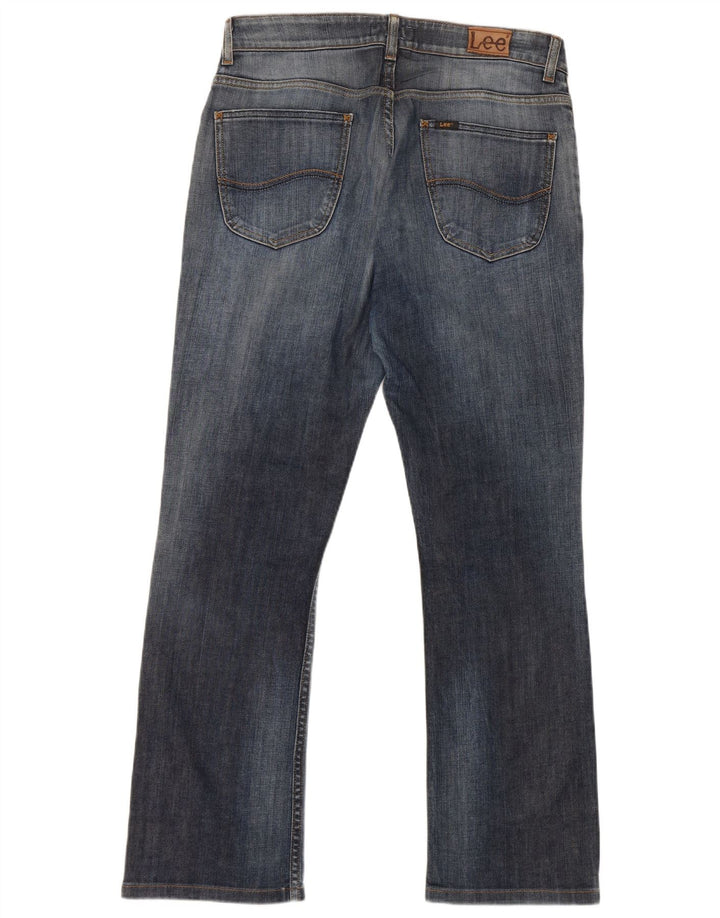 Lee Womens Cameron Bootcut Jeans W34 L28 Azul Algodão