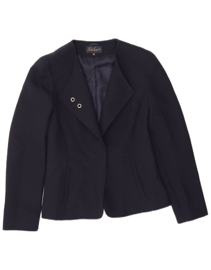 Luisa Spagnoli Jaqueta Blazer Aberta Feminina IT 42 Médio Azul Marinho
