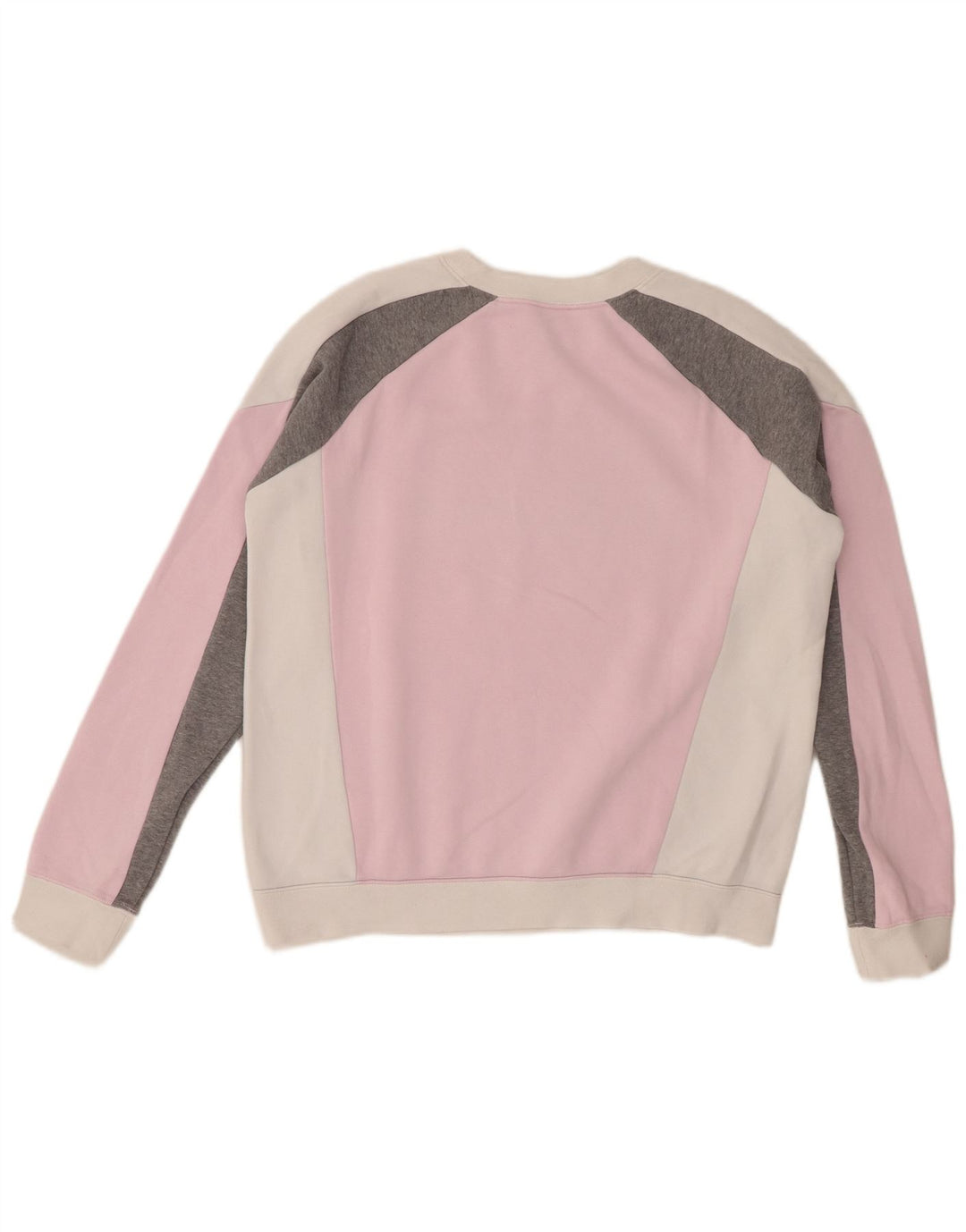 Nike feminino gráfico moletom jumper UK 14 médio rosa colorblock