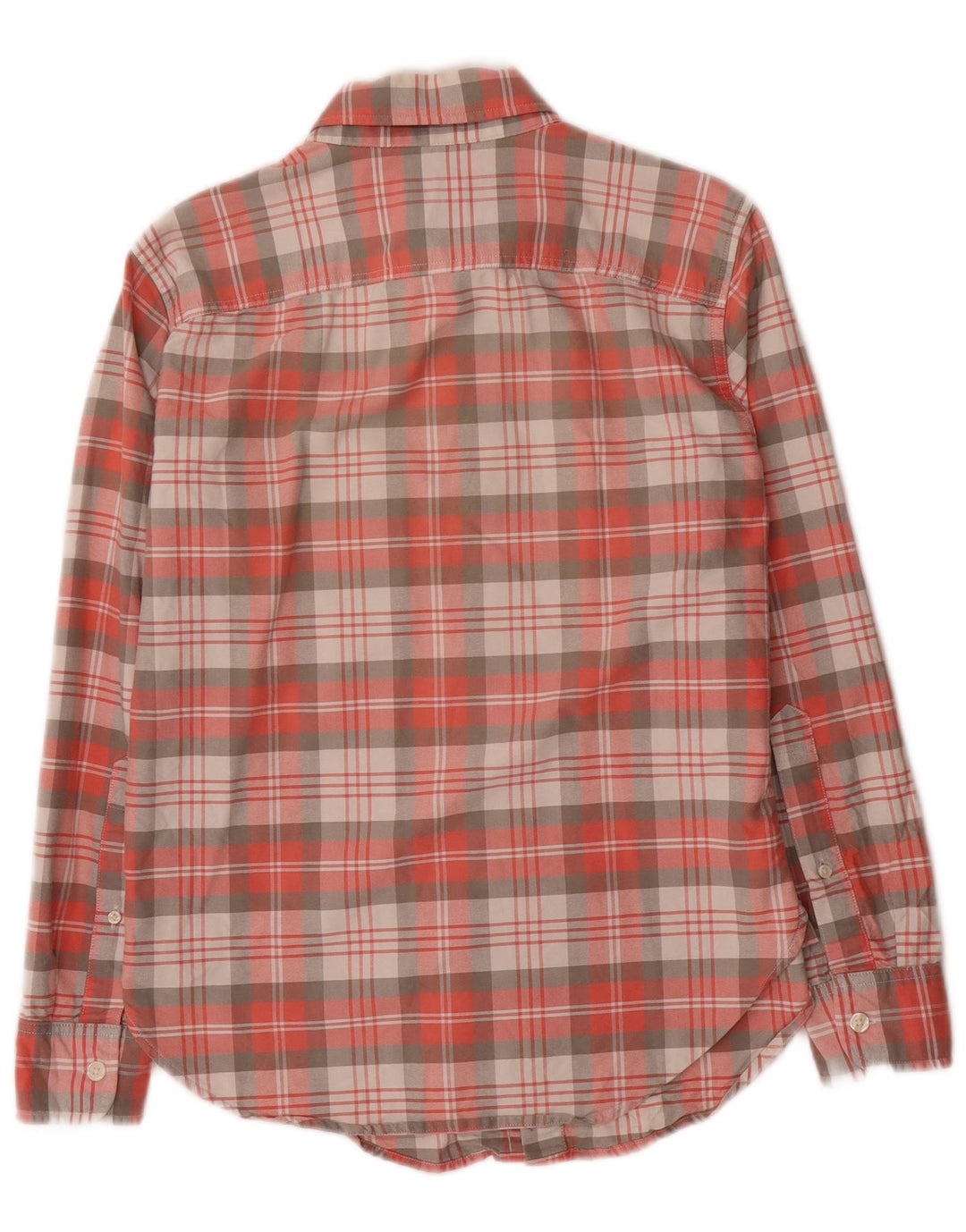 Camisa masculina ABERCROMBIE & FITCH XS de algodão xadrez vermelho