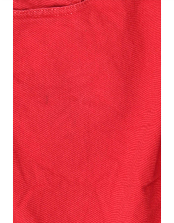 Zara Mens Denim Shorts EU 40 Médio W31 Vermelho