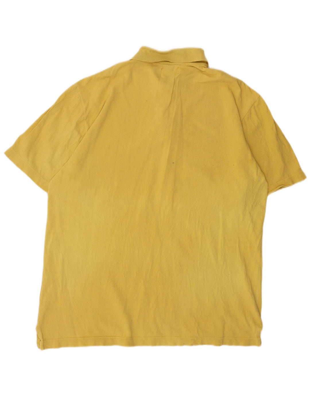 ARMANI JEANS Camisa polo masculina 2XL algodão amarelo