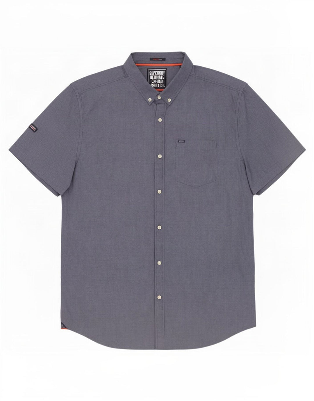 Camisa masculina Superdry manga curta regular fit 2XL algodão azul