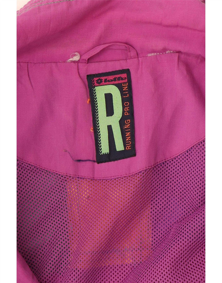Lotto Womens Tracksuit Top Jacket UK 18 XL Multicolorido Colourblock