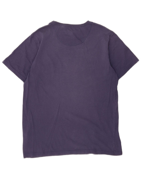 Ellesse Camiseta masculina gráfica top pequeno azul marinho