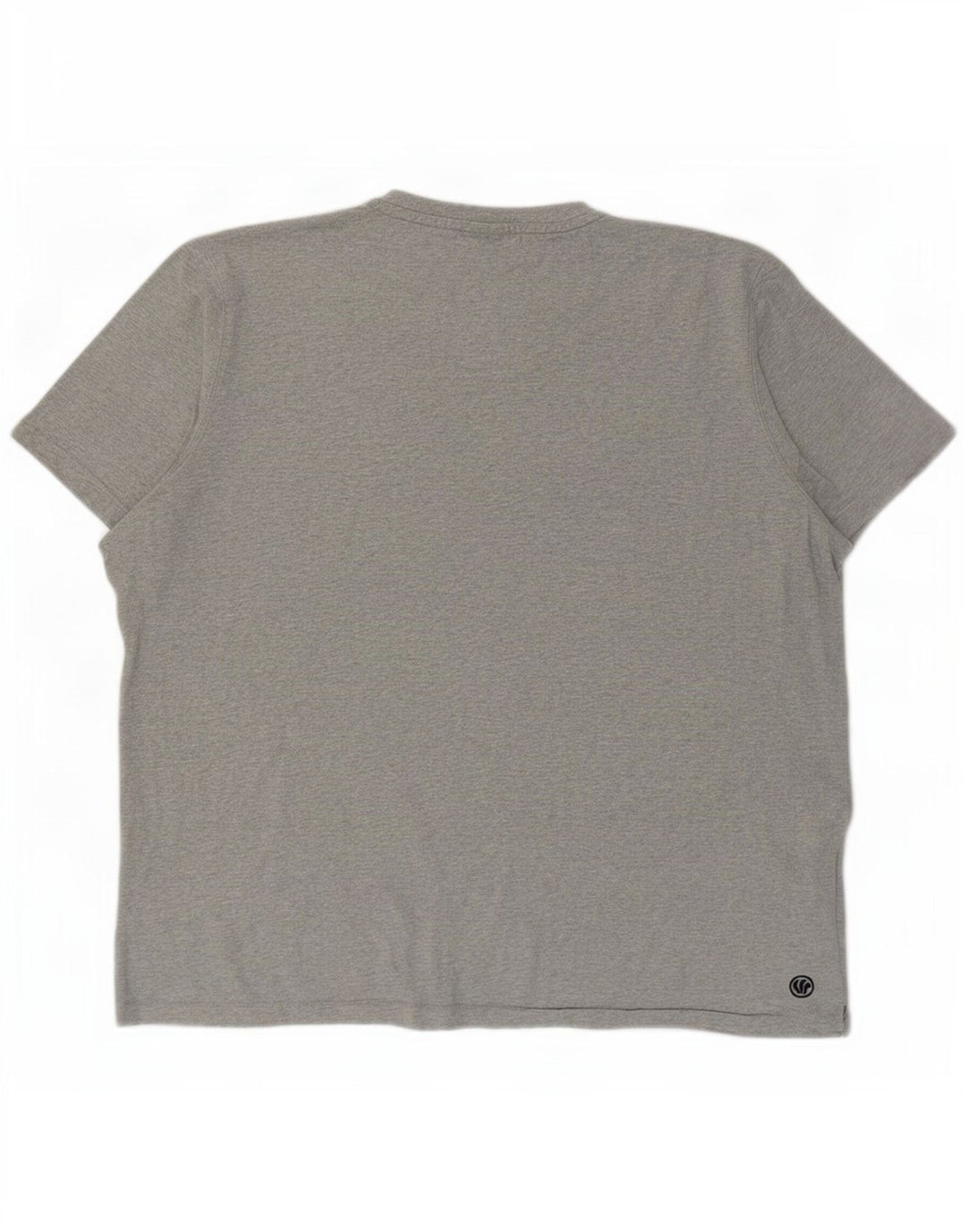 Camiseta gráfica masculina Fat Face Top 2XL algodão manchado cinza