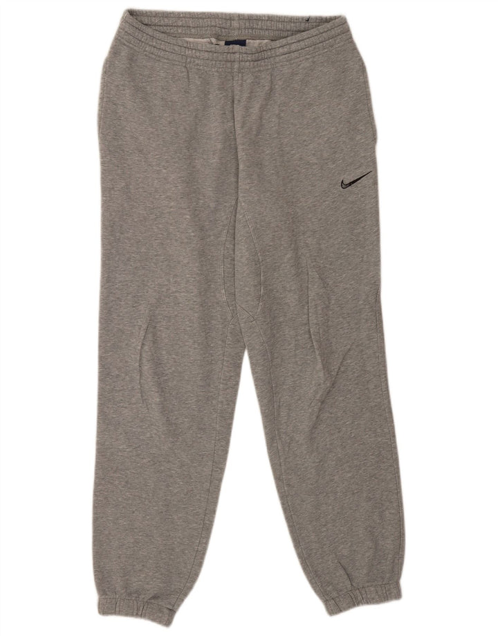 Calça de treino masculina Nike joggers cinza médio algodão manchado