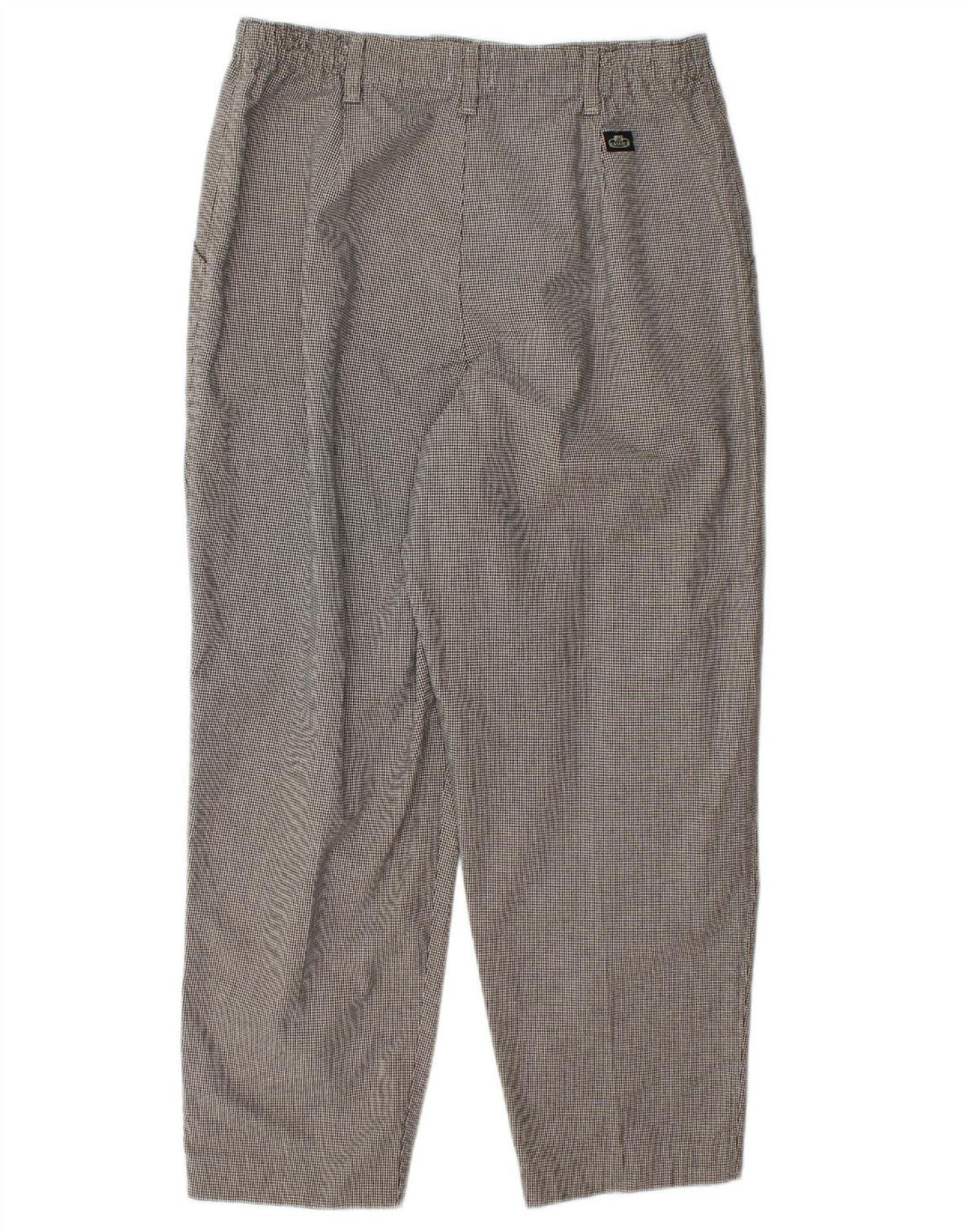 Calça cropped feminina LEE W32 L26 marrom houndstooth