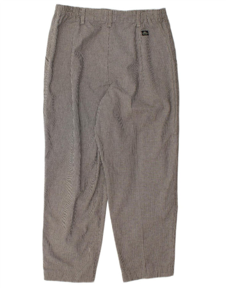 Calça cropped feminina LEE W32 L26 marrom houndstooth