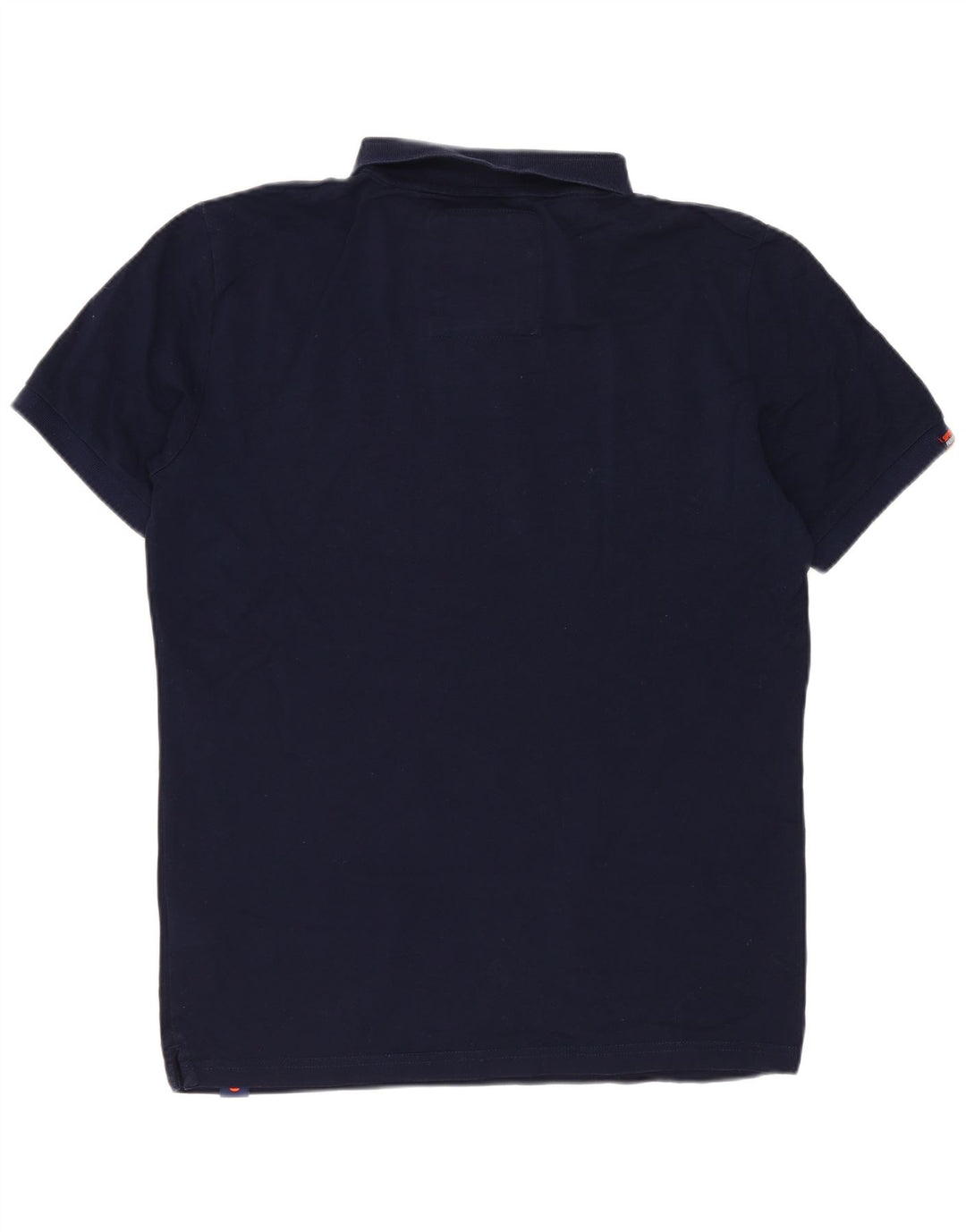 Camisa polo masculina Superdry pequena algodão azul marinho