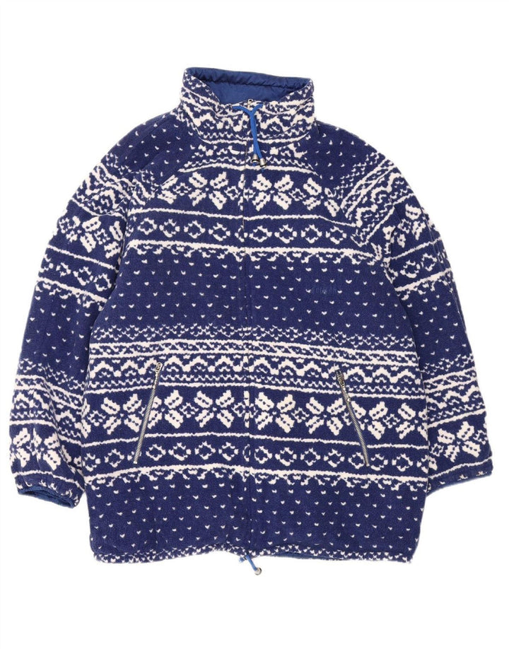 Casaco acolchoado reversível feminino COLMAR IT 44 nylon azul médio