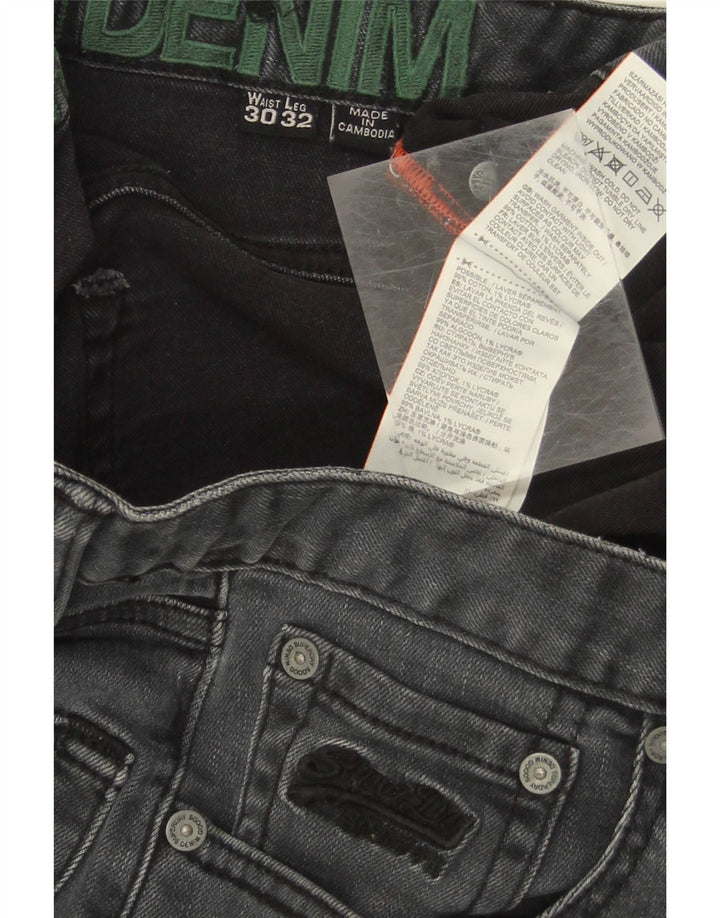 SUPERDRY Womens Skinny Jeans W30 L32 Grey Cotton Vintage Superdry and Second-Hand Superdry from Messina Hembry 