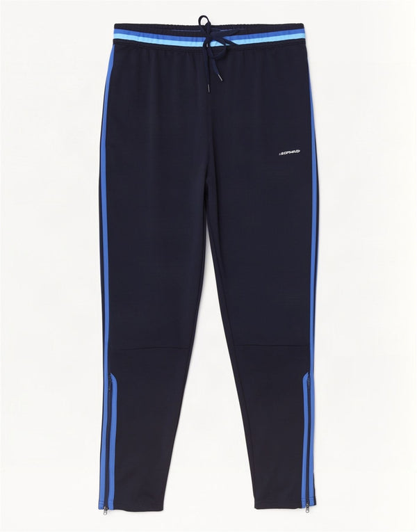 Calça de treino masculina Adidas Climacool grande poliéster azul marinho